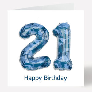 21st Birthday Card any age 860