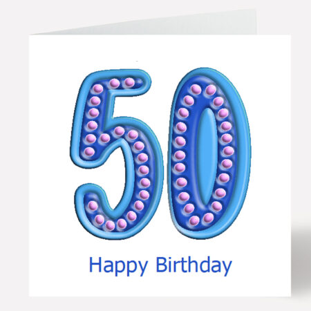 50th Birthday Card any age 862