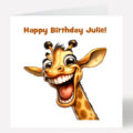 Giraffe Birthday Card 872