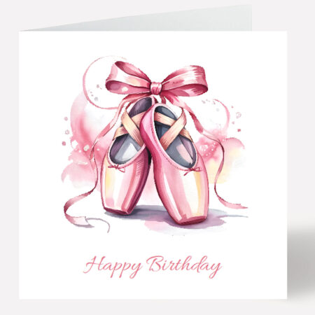 Ballet Dancer Birthday Card 873
