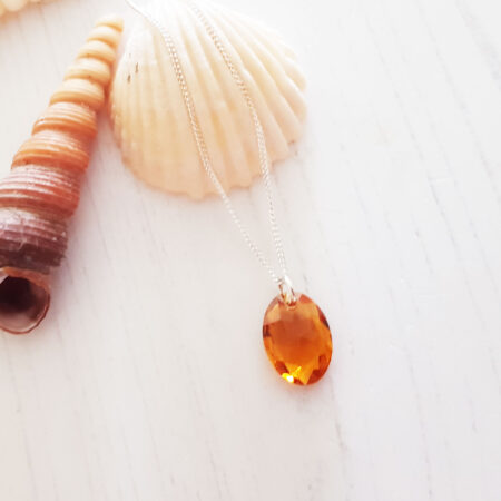 Topaz Crystal November Necklace 567