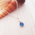 Sapphire Crystal September Necklace 577