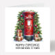Red Post Box Christmas Card 803