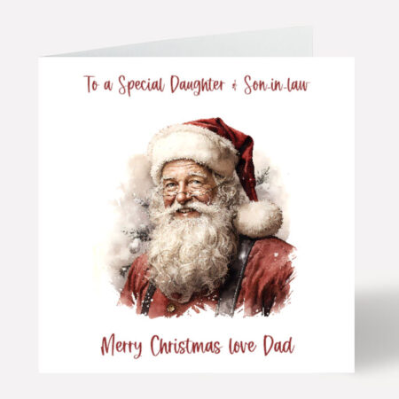 Personalised Santa Christmas Card 636