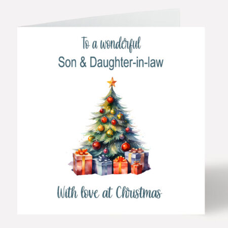 Son & Daughter in law Christmas Card 757