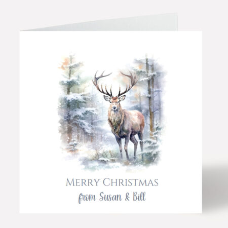 Stag Christmas Card 771