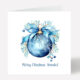 Bauble Personalised Christmas Card 772
