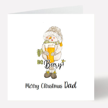 Funny Dad Beer Christmas Card 791