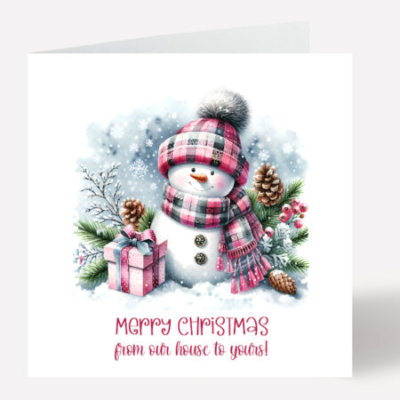 Snowman Christmas Card 802