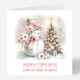 Pink Snowman Christmas Card 915
