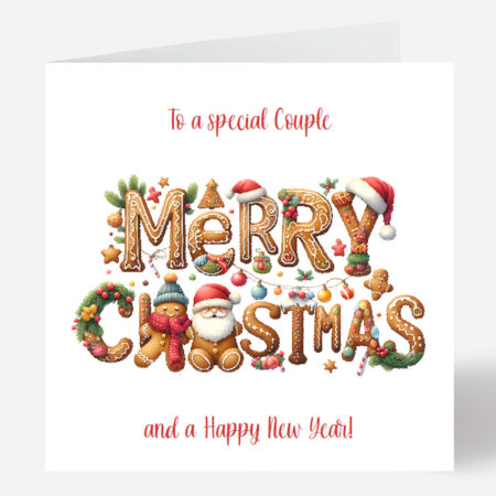 Gingerbread Christmas Card 917