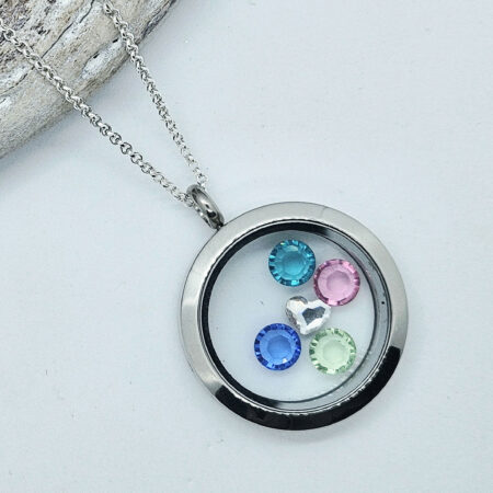 Birthstone Love Locket Necklace 580