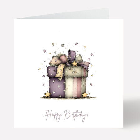 Happy Birthday Card Lilac 974