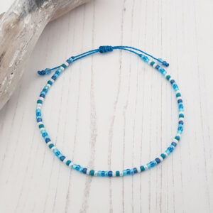 Anklet Beaded Azure Blue 111