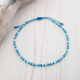 Anklet Beaded Azure Blue 111