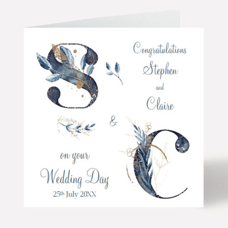 Wedding Card Personalised 958
