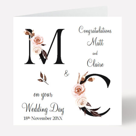 Wedding Card Personalised 959