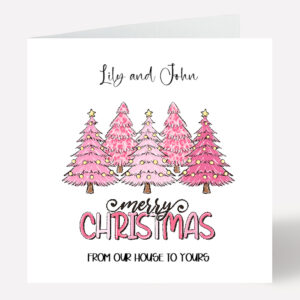 Personalised Merry Christmas Card 1007