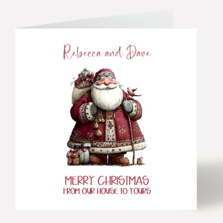 Personalised Merry Christmas Card 1008