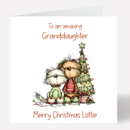 Daughter Granddaughter Merry Christmas Card 1011