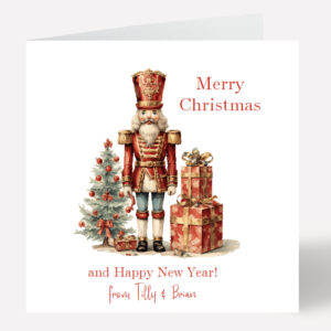 Personalised Nutcracker Christmas Card 1014